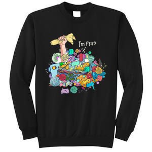 Buried In Crafting Supplies But IM Fine Sweatshirt