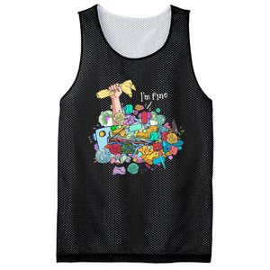 Buried In Crafting Supplies But IM Fine Mesh Reversible Basketball Jersey Tank