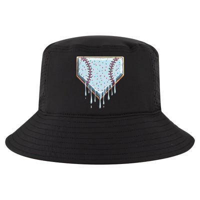 Baseball Ice Cream Dripping Women Cool Comfort Performance Bucket Hat