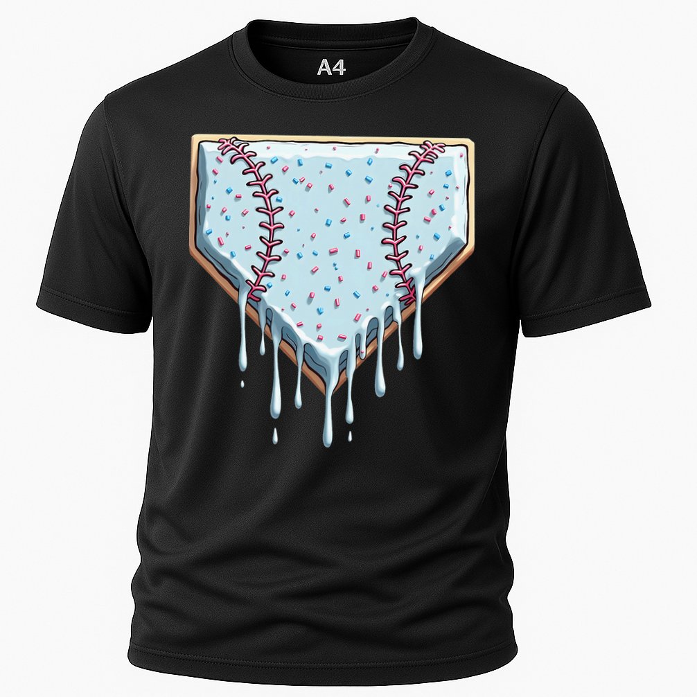 Baseball Ice Cream Dripping Women Performance Shirt