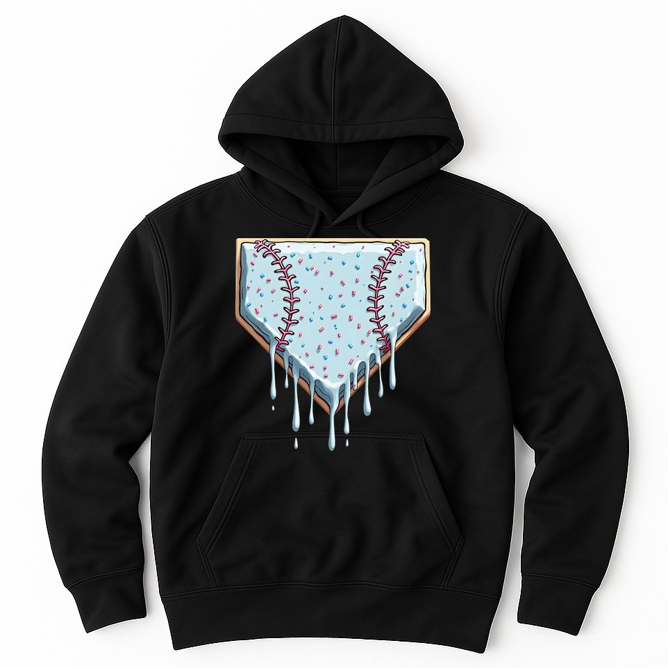 Baseball Ice Cream Dripping Women Hoodie