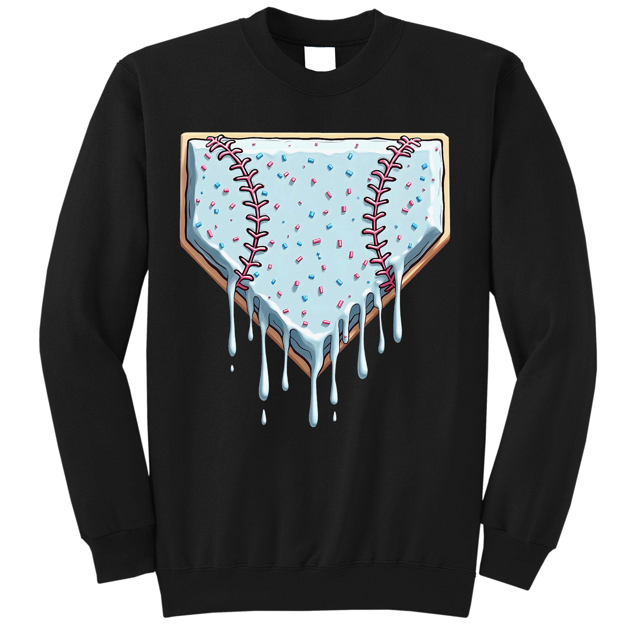 Baseball Ice Cream Dripping Women Sweatshirt