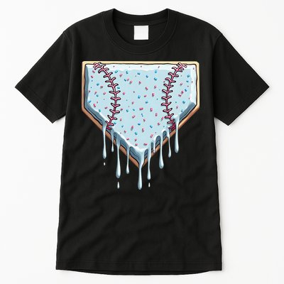 Baseball Ice Cream Dripping Women Tall T-Shirt