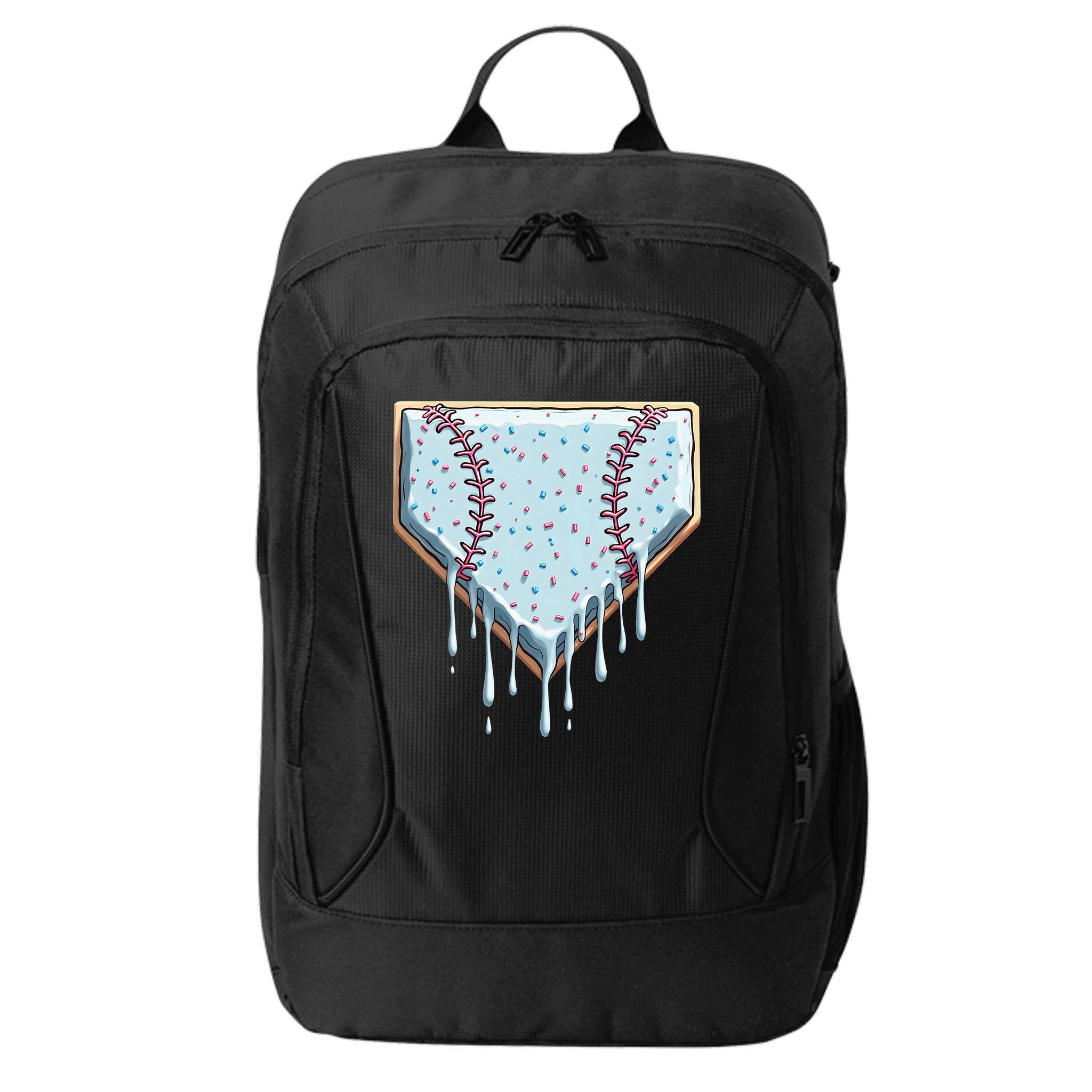 Baseball Ice Cream Dripping Women City Backpack