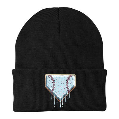 Baseball Ice Cream Dripping Women Beanie