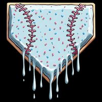 Baseball Ice Cream Dripping Women 16 in Basic Backpack