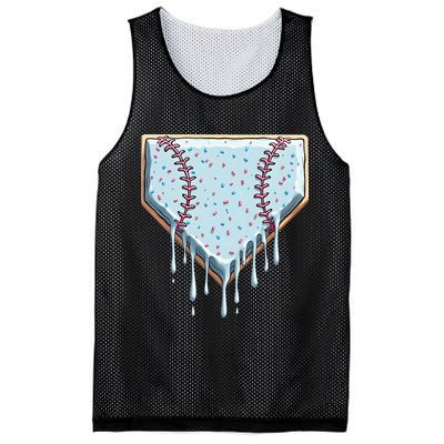 Baseball Ice Cream Dripping Women Mesh Reversible Basketball Jersey Tank