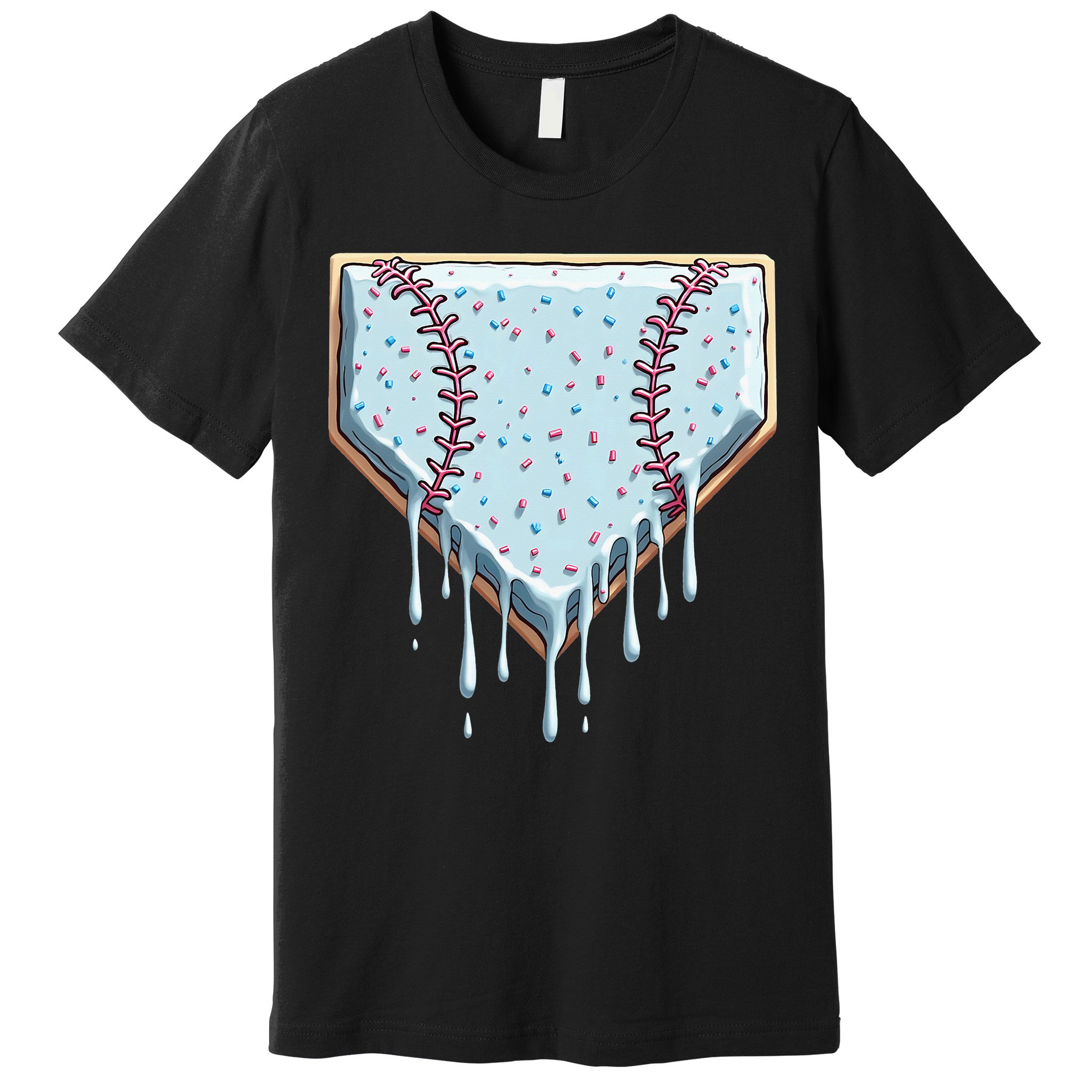 Baseball Ice Cream Dripping Women Premium T-Shirt