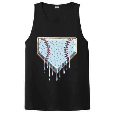 Baseball Ice Cream Dripping Women PosiCharge Competitor Tank