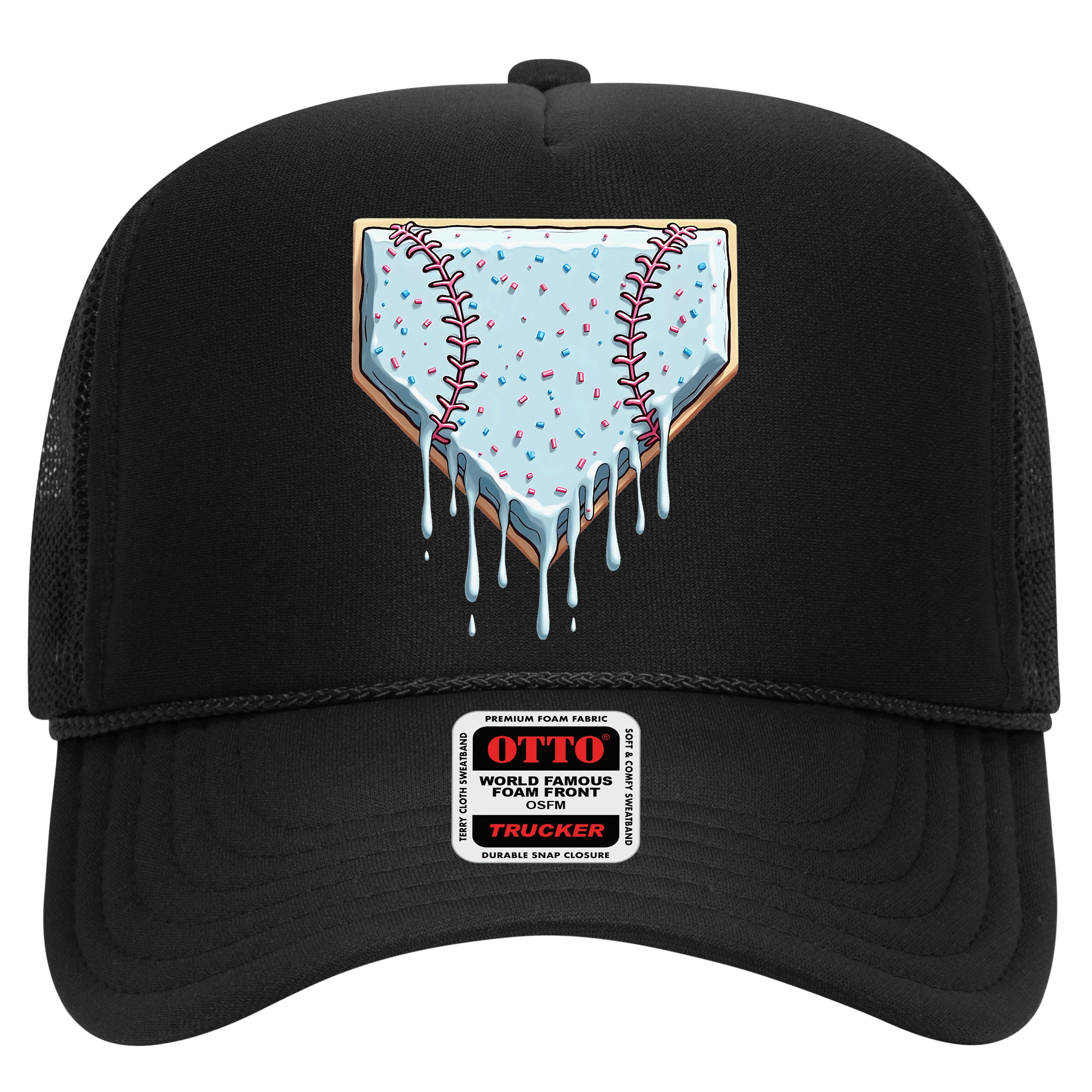 Baseball Ice Cream Dripping Women Hat