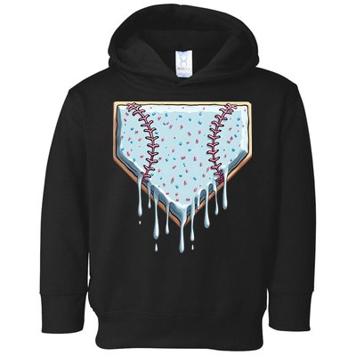 Baseball Ice Cream Dripping Women Toddler Hoodie