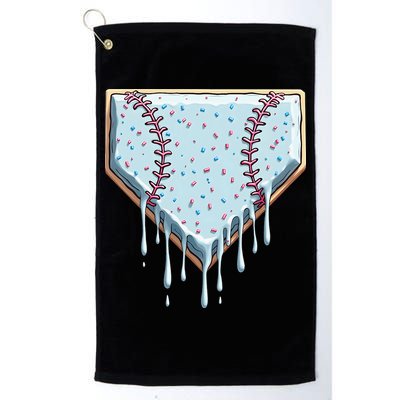 Baseball Ice Cream Dripping Women Golf Towel