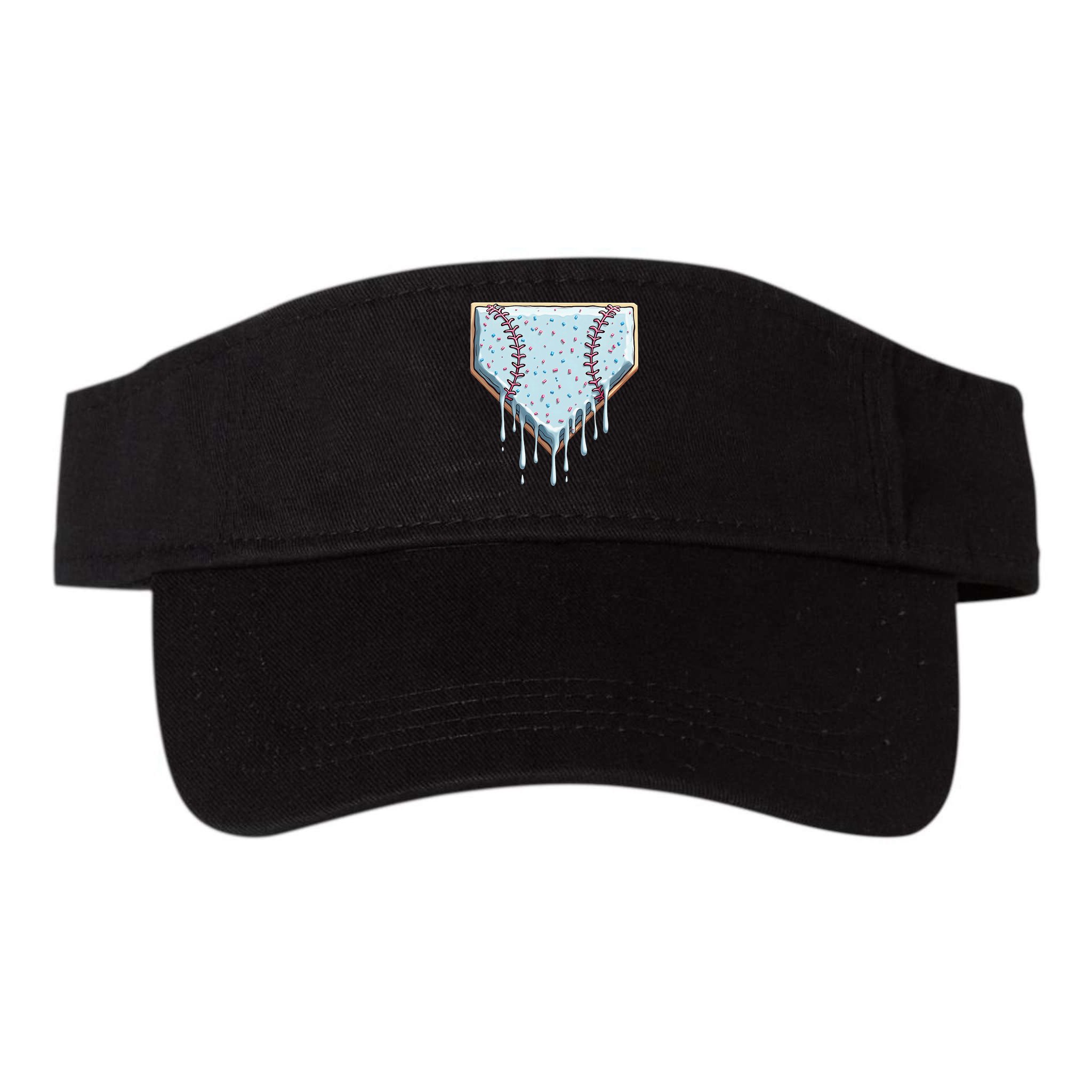 Baseball Ice Cream Dripping Women Visor
