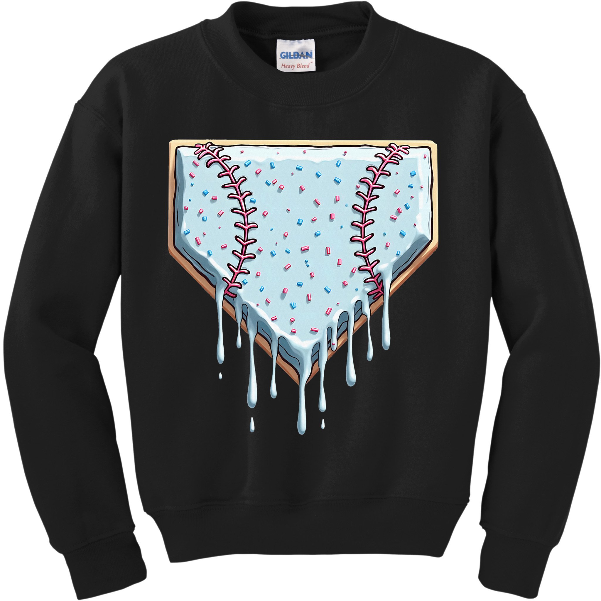Baseball Ice Cream Dripping Women Kids Sweatshirt