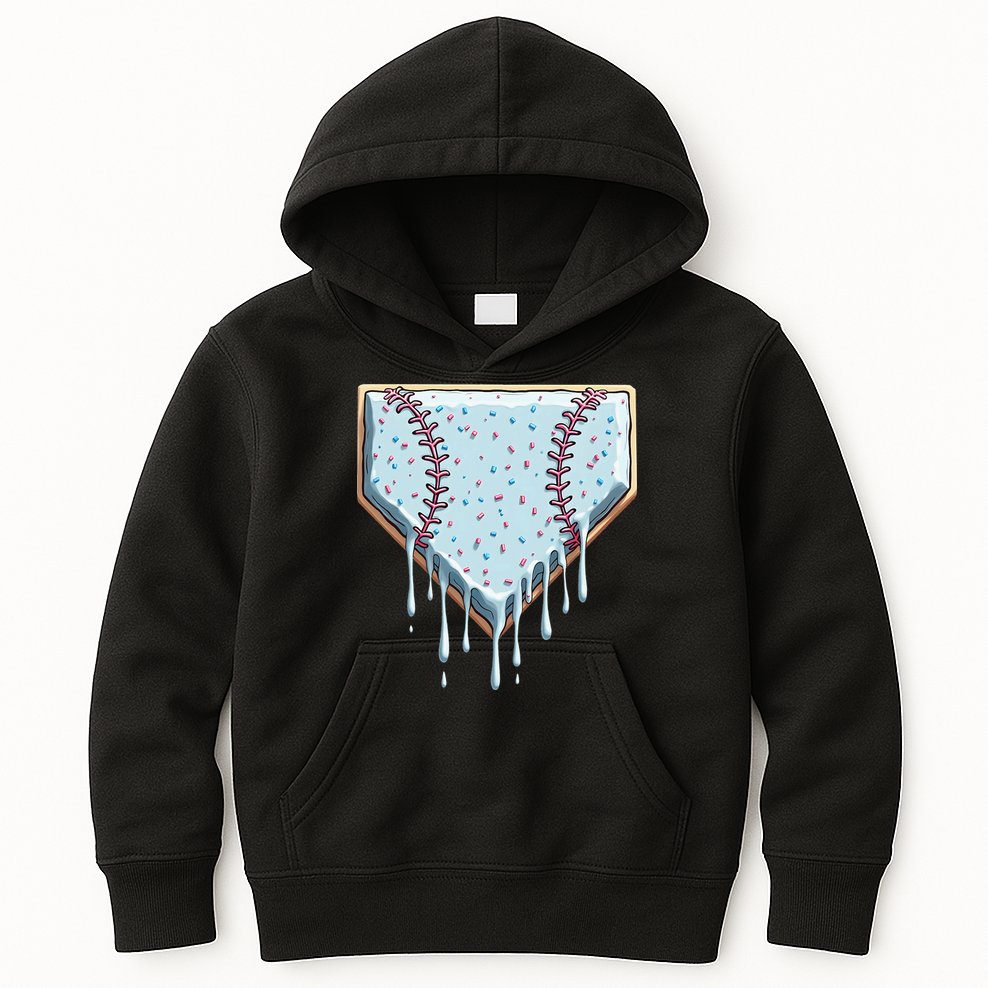 Baseball Ice Cream Dripping Women Kids Hoodie