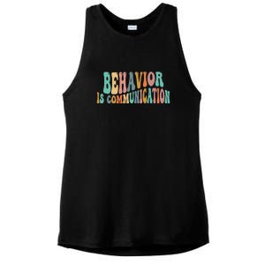 Behavior Is Communication Ladies PosiCharge Tri-Blend Wicking Tank