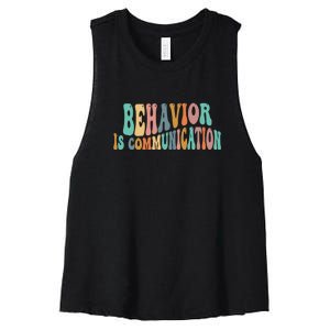 Behavior Is Communication Women's Racerback Cropped Tank