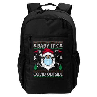 Baby It's Covid Outside Funny Ugly Christmas Backpack