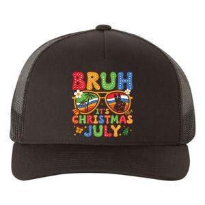 Bruh ItS Christmas In July Sunglasses Summer Beach Xmas Yupoong Adult 5-Panel Trucker Hat