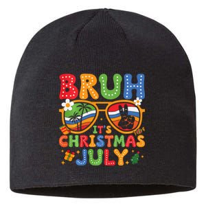 Bruh ItS Christmas In July Sunglasses Summer Beach Xmas Sustainable Beanie