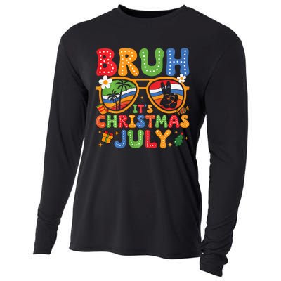 Bruh ItS Christmas In July Sunglasses Summer Beach Xmas Cooling Performance Long Sleeve Crew