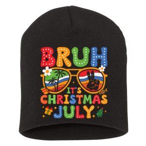 Bruh ItS Christmas In July Sunglasses Summer Beach Xmas Short Acrylic Beanie