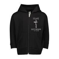 Biblical I CanT But I Know A Guy Toddler Zip Fleece Hoodie