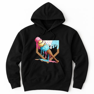 Baseball Ice Cream Dripping Drip Hoodie