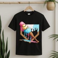 Baseball Ice Cream Dripping Drip T-Shirt