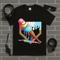 Baseball Ice Cream Dripping Drip T-Shirt