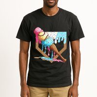 Baseball Ice Cream Dripping Drip Tall T-Shirt