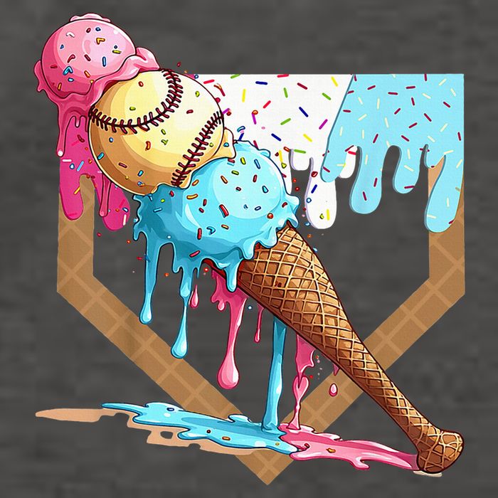 Baseball Ice Cream Dripping Drip Vector Backpack