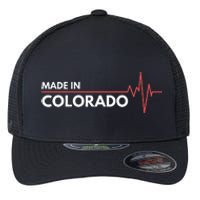 Born In Colorado Heartbeat Place Of Birth Flexfit Unipanel Trucker Cap