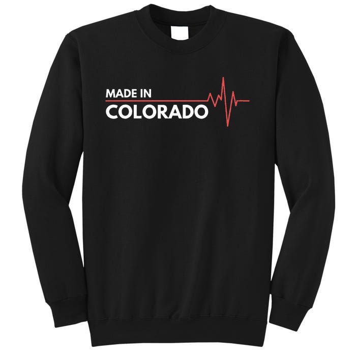 Born In Colorado Heartbeat Place Of Birth Sweatshirt