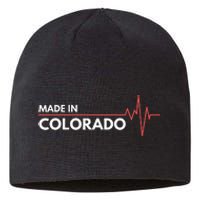 Born In Colorado Heartbeat Place Of Birth Sustainable Beanie