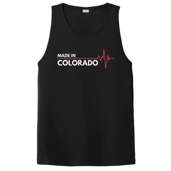 Born In Colorado Heartbeat Place Of Birth PosiCharge Competitor Tank