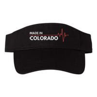 Born In Colorado Heartbeat Place Of Birth Valucap Bio-Washed Visor