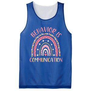 Behavior Is Communication Special Education Sped Teacher Gift Mesh Reversible Basketball Jersey Tank