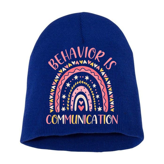 Behavior Is Communication Special Education Sped Teacher Gift Short Acrylic Beanie