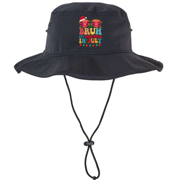 Bruh ItS Christmas In July Vintage Summer Santa Sunglasses Legacy Cool Fit Booney Bucket Hat