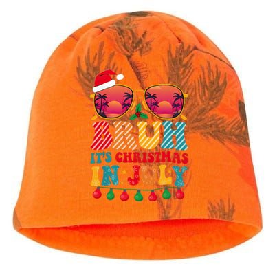 Bruh ItS Christmas In July Vintage Summer Santa Sunglasses Kati - Camo Knit Beanie