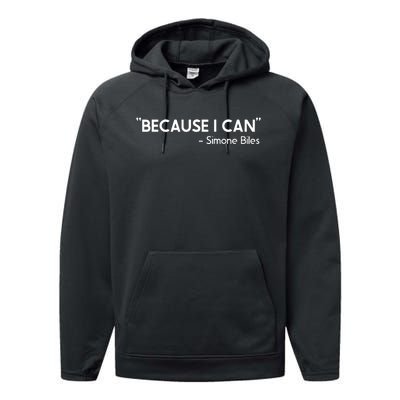 Because I Can Simone Biles Performance Fleece Hoodie