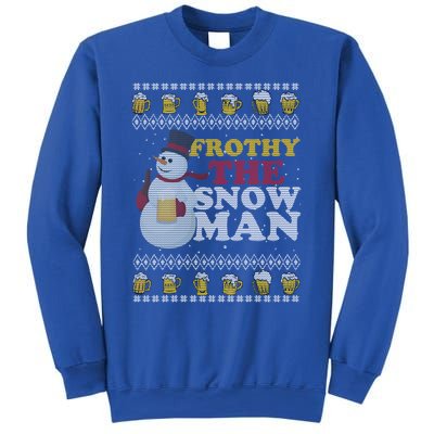 Beer Ipa Craft Beer Ugly Christmas Funny Frothy The Snow Gift Sweatshirt