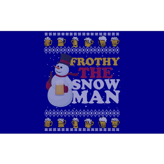 Beer Ipa Craft Beer Ugly Christmas Funny Frothy The Snow Gift Bumper Sticker