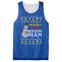 Beer Ipa Craft Beer Ugly Christmas Funny Frothy The Snow Gift Mesh Reversible Basketball Jersey Tank