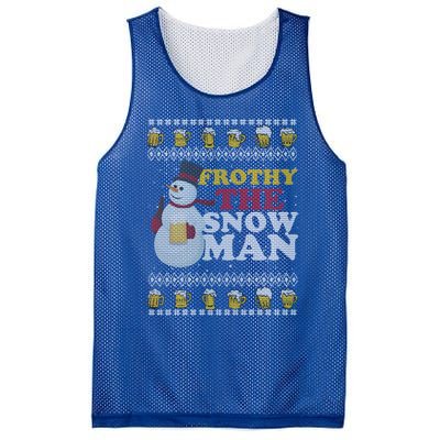 Beer Ipa Craft Beer Ugly Christmas Funny Frothy The Snow Gift Mesh Reversible Basketball Jersey Tank