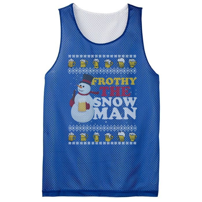 Beer Ipa Craft Beer Ugly Christmas Funny Frothy The Snow Gift Mesh Reversible Basketball Jersey Tank