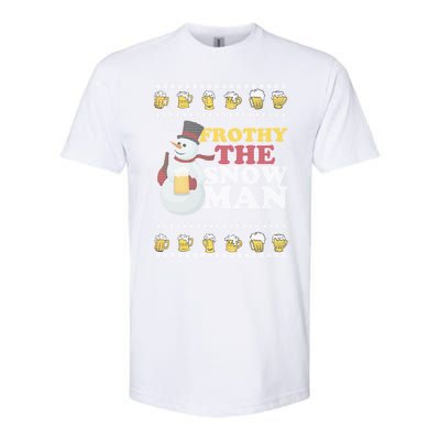 Beer Ipa Craft Beer Ugly Christmas Funny Frothy The Snow Gift Softstyle CVC T-Shirt