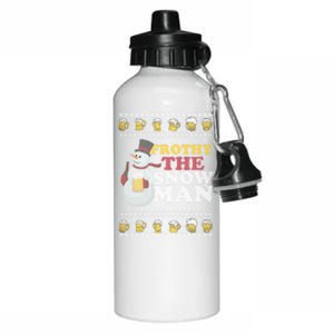 Beer Ipa Craft Beer Ugly Christmas Funny Frothy The Snow Gift Aluminum Water Bottle