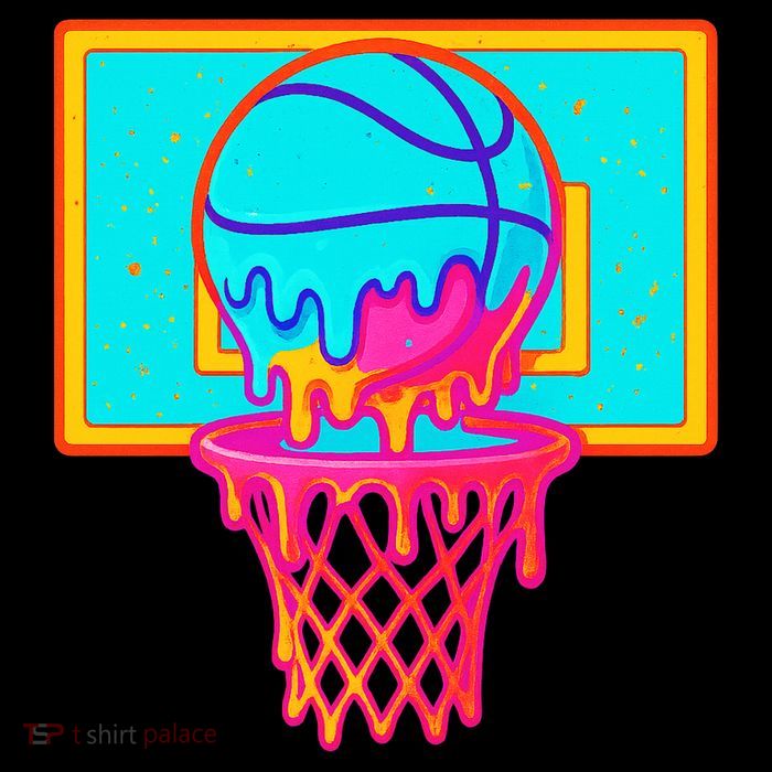 Basketball Ice Cream Drip T-Shirt